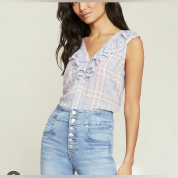 Veronica Beard Tops - Veronica Beard Leina Shirt in Vapor Multi